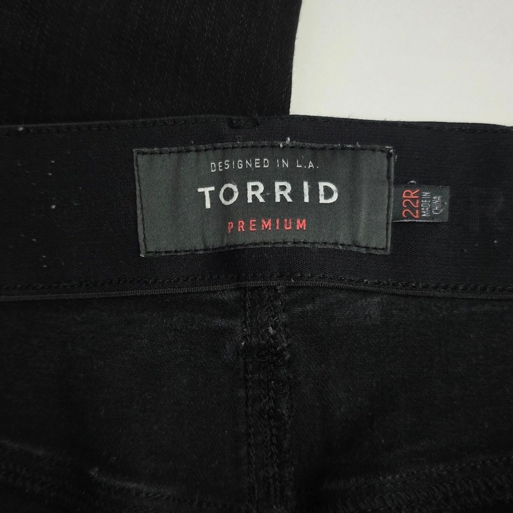 Torrid Skinny Black Wash Jeans‎ 22R - Picture 4 of 10
